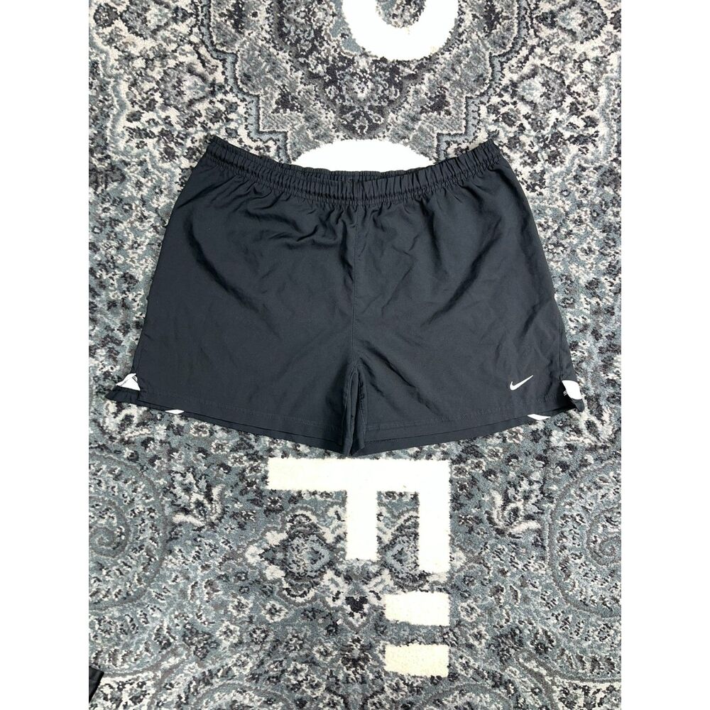 Mens Nike Swoosh Athletic Jogger Shorts Size Large Black